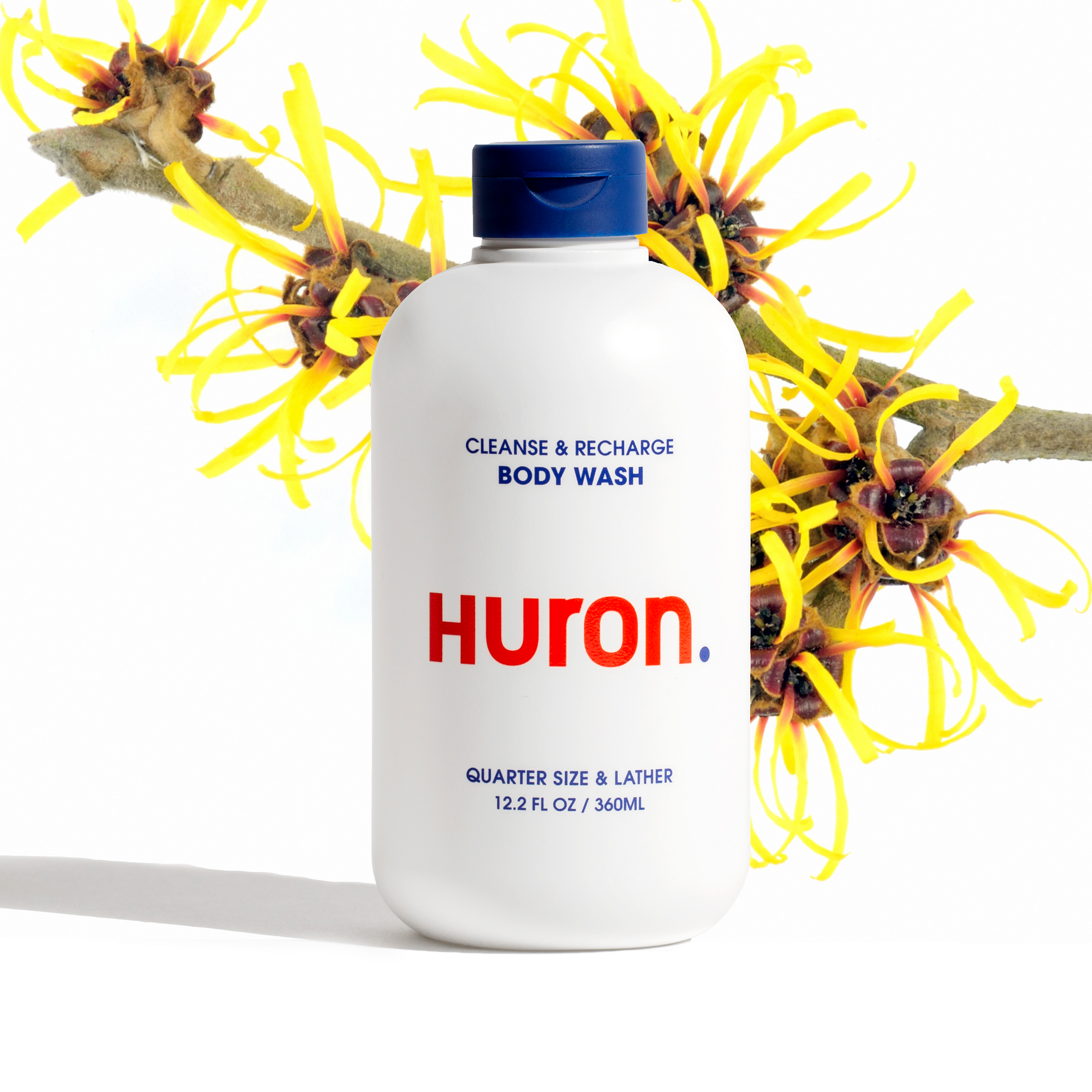 Huron Cleanse & Recharge Body Wash with witch hazel, 12.2 fl oz