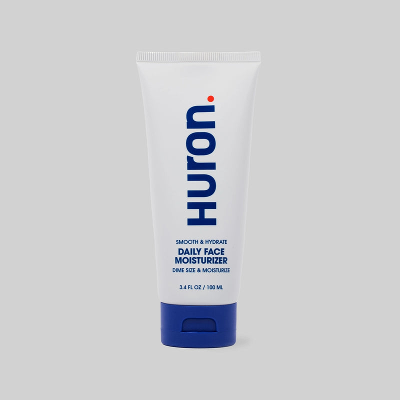 Huron Daily Face Moisturizer, 3.4 fl oz, tube with blue cap