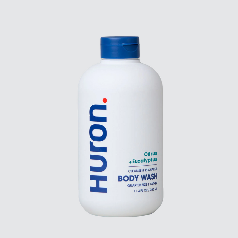 Huron bottle - Original Citrus + Eucalyptus; CLEANSE & RECHARGE; BODY WASH; #scent_citrus + eucalyptus