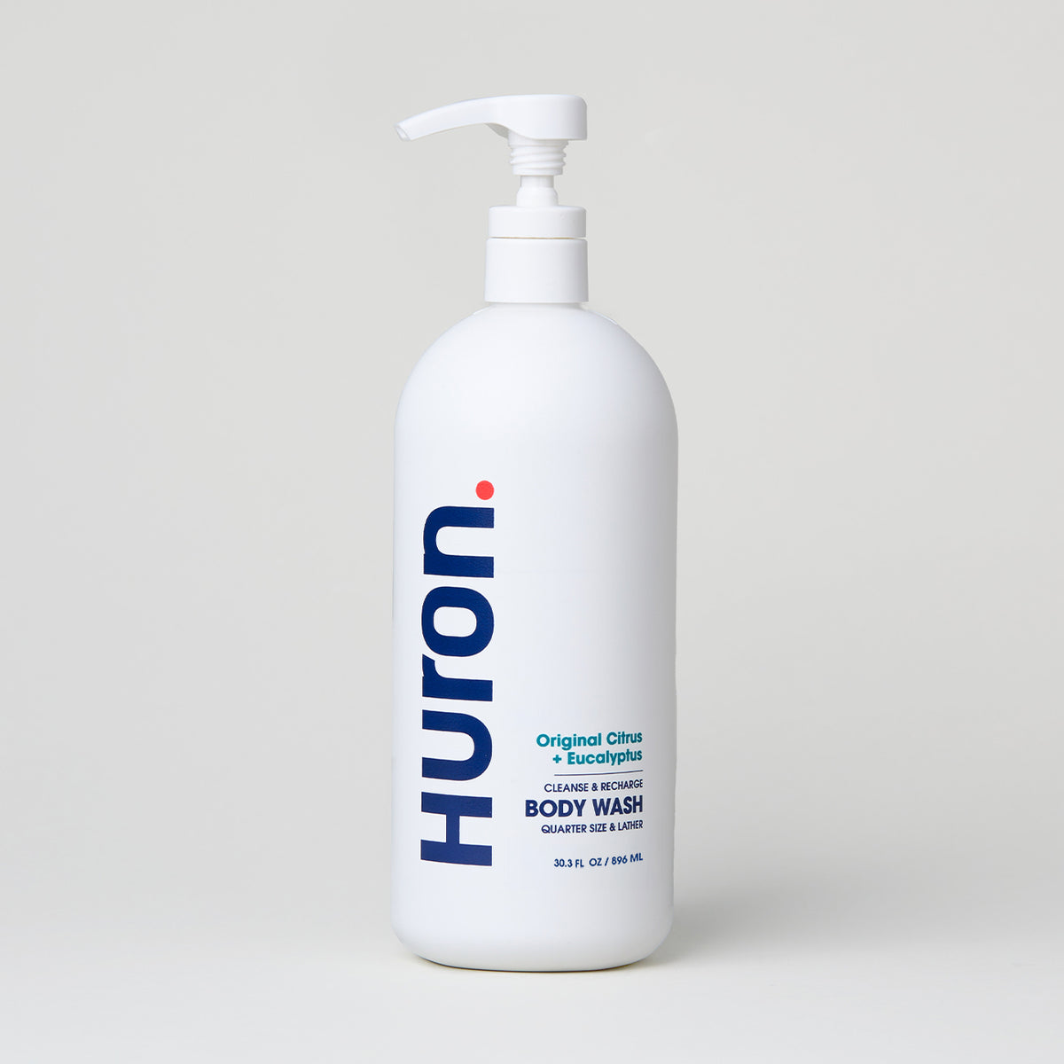 Huron Original Citrus Body Wash bottle with pump dispenser#scent_original citrus + eucalyptus