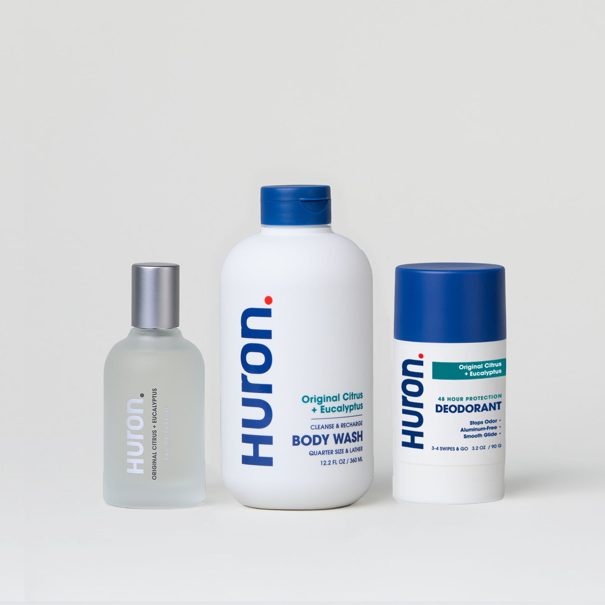 Huron Body Wash, Deodorant, and Signature Scent Bundle#scent_citrus + eucalyptus