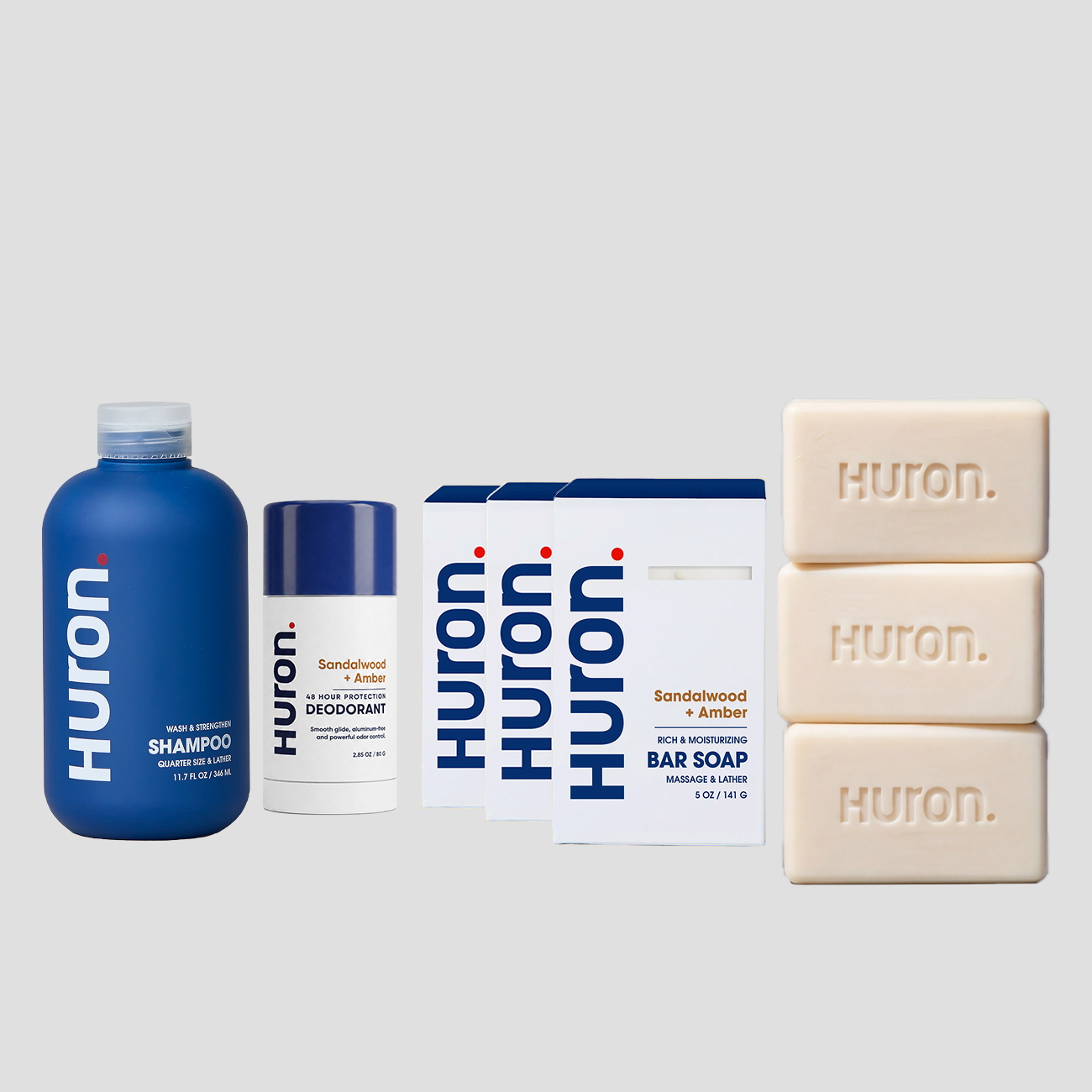 Bar Soap 3 Pack + Deo + Shampoo