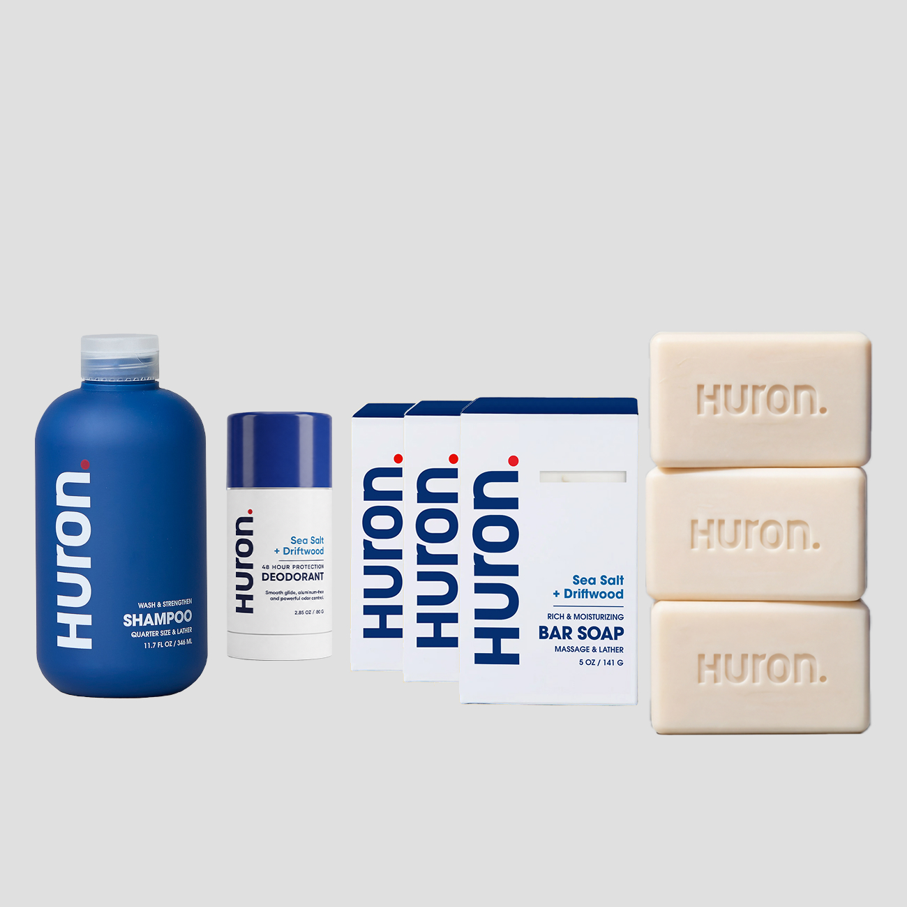 Bar Soap 3 Pack + Deo + Shampoo